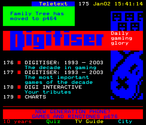 Digitiser, Teletext - 2003